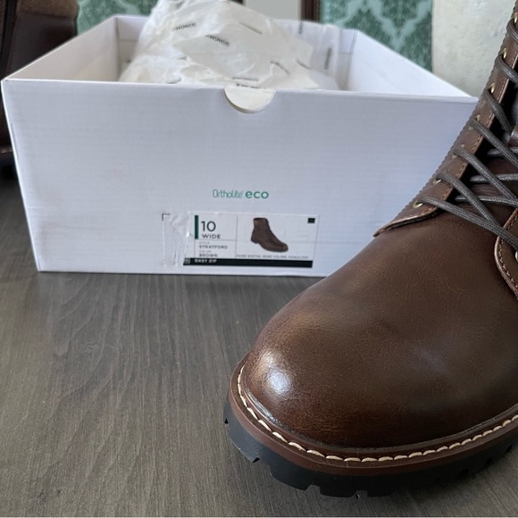 Sonoma Men comfort combat ankle work Boots brown size 10 wide NWT main image 6